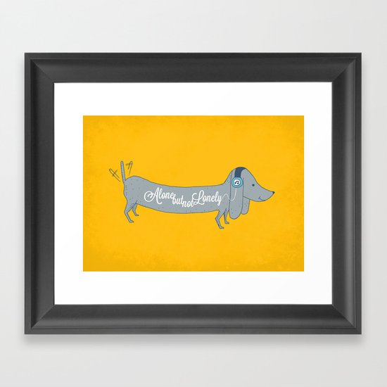 Alone but not Lonely Framed Art Print