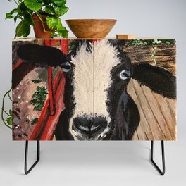 “The Greatest of All Time” Goat Painting Credenza
