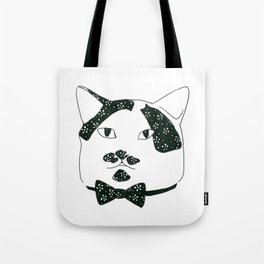 Cat Face (Mouchot the mustache cat) Tote Bag