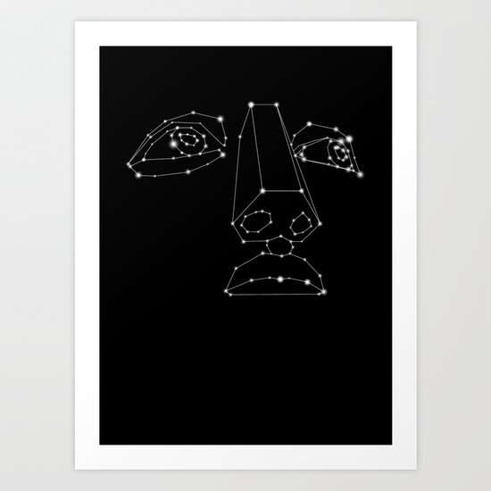 CONSTELLATION OF MAN Art Print