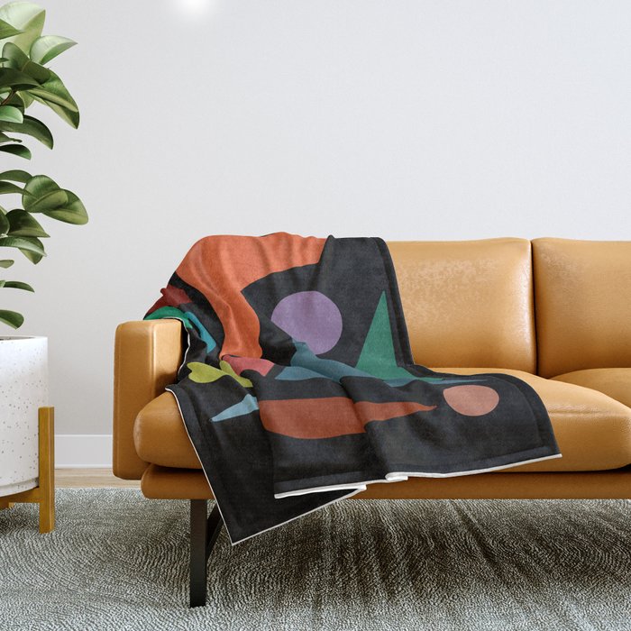 Abstract #205 Throw Blanket
