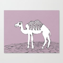 Camel in pink Canvas Print