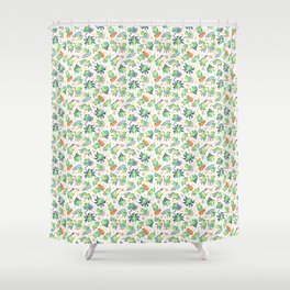 Fantasy Frogs Pattern Shower Curtain