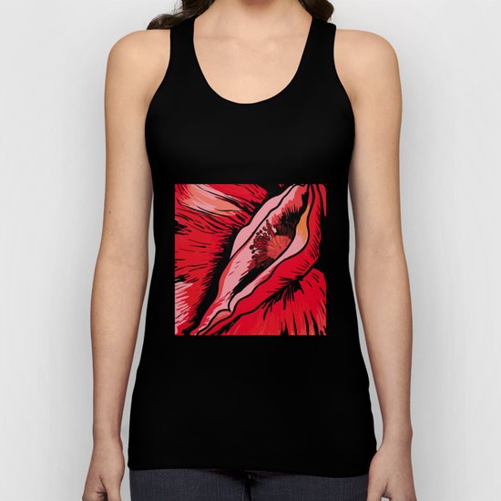 Erotic poppy variation Unisex Tank Top