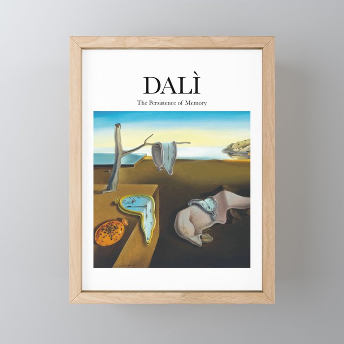 Dalí - The Persistence of Memory Framed Mini Art Print