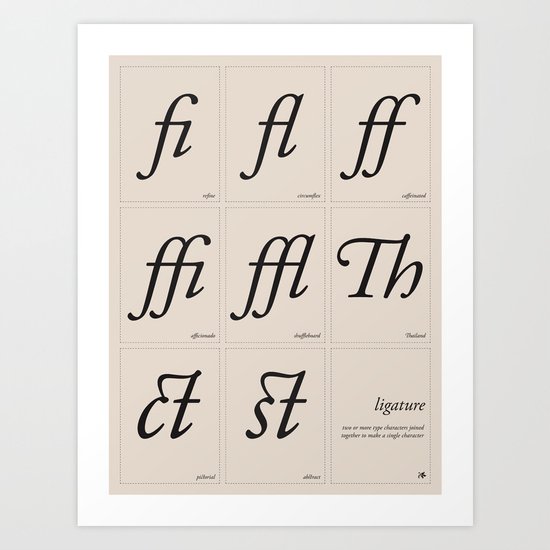 Ligature Art Print