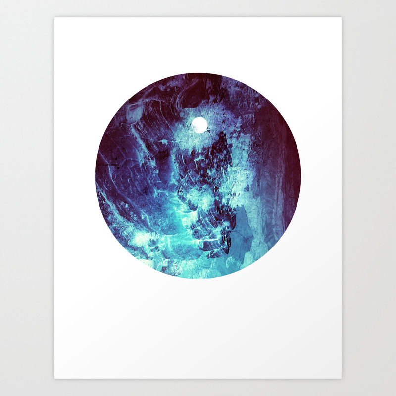 Ocean Moon Blue Planet Cerulean Solar Orb Art Print By The Mind Blossom Society6 Ocean Moon Blue Planet Cerulean Solar Orb Art Print By The Mind Blossom Society6