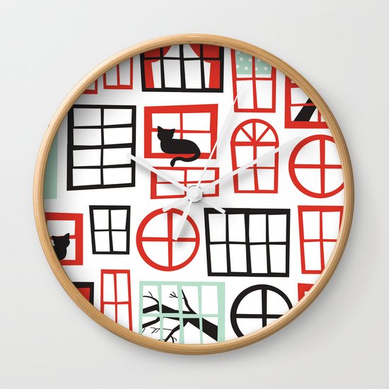 Doors and Windows Wall Clock