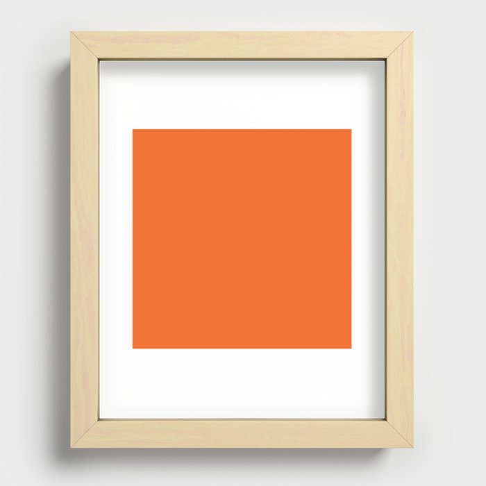 Autumn Gourd Orange  Recessed Framed Print