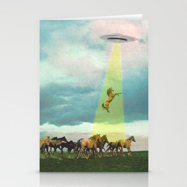 They too love horses (UFO) Stationery Cards