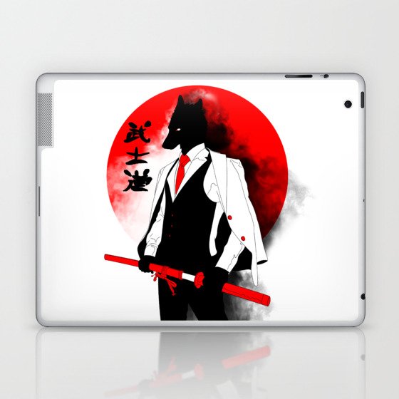 Bushido,the Fox Wolf Yakuza Samurai Laptop & iPad Skin