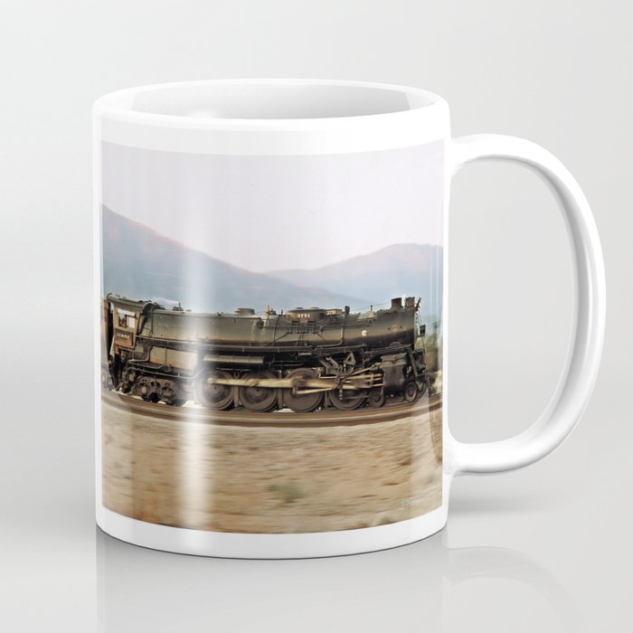 Steam Train Locomotive. Santa Fe 3751. © J. Montague. Coffee Mug