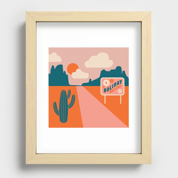 Desert Holiday Recessed Framed Print