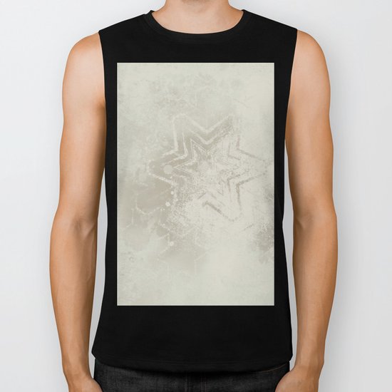 Delicate ivory star mandala Biker Tank