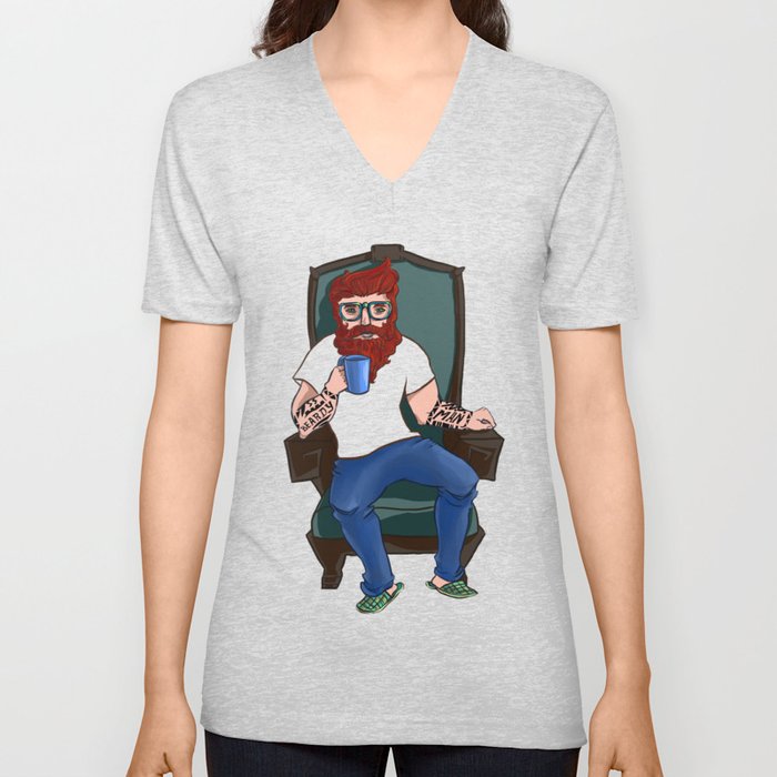 Beardyman V Neck T Shirt