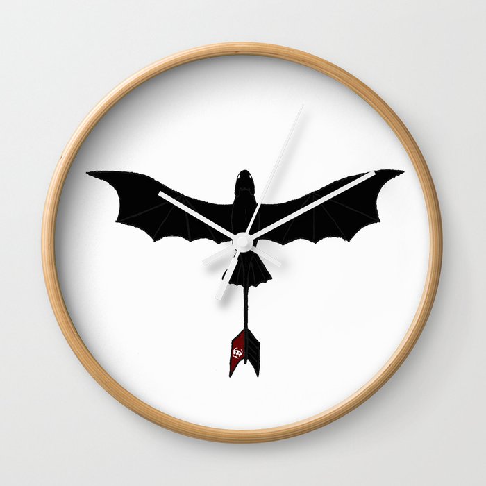 Black Toothless Wall Clock
