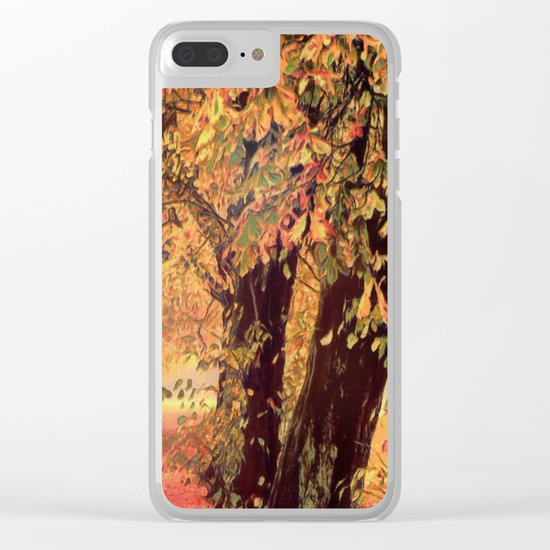Autumn - the leaves are falling Clear iPhone Case