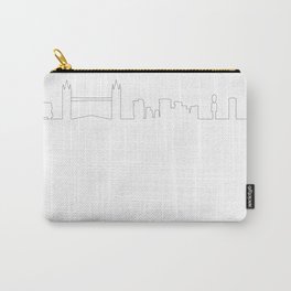 England cityscape skyline landmark urban travel landscape ink-pen illustration Carry-All Pouch