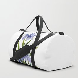 Purple Iris Duffle Bag