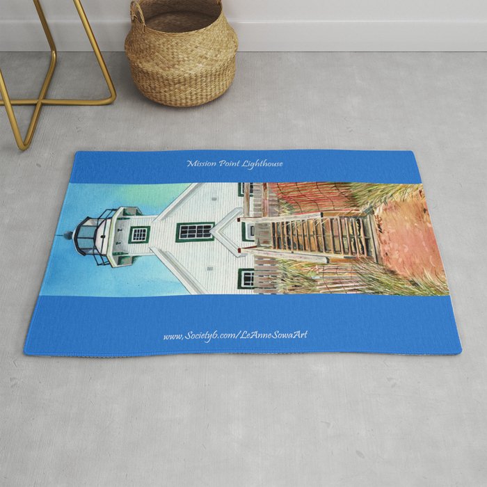 Mission Point Lighthouse Rug