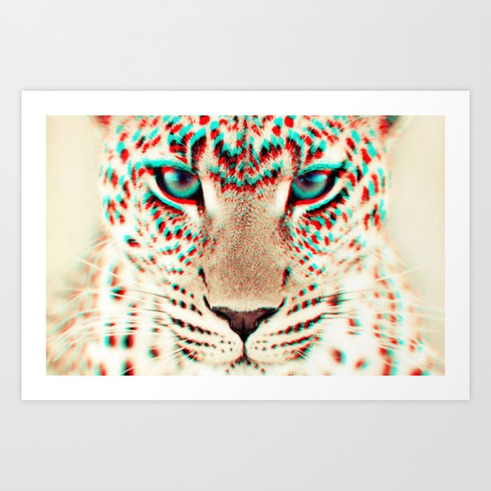 leopard 3D Art Print
