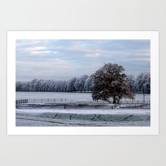 Snow Art Print