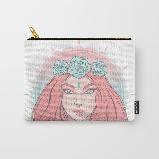 Rose Ivy Carry-All Pouch