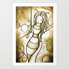 The Honeycoma Art Print