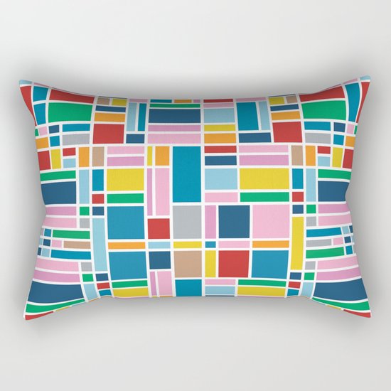 Stained Glass W Rectangular Pillow