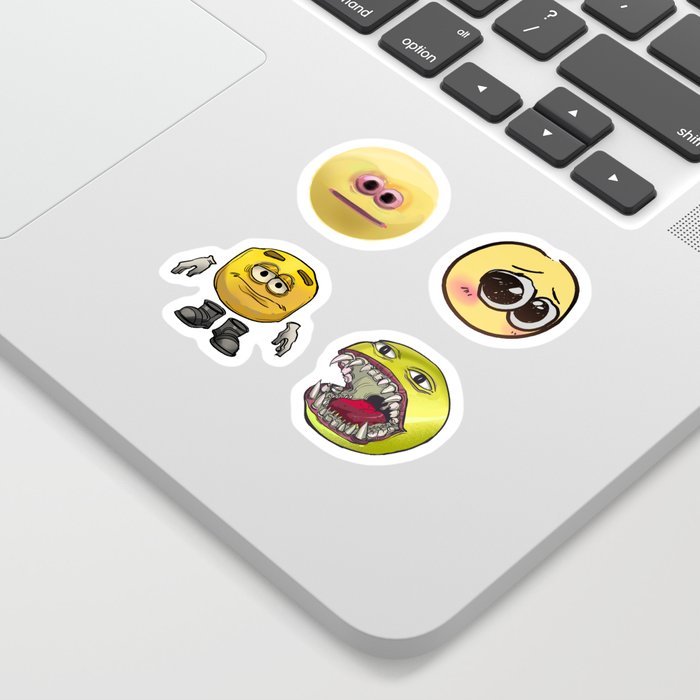 Cursed emoji Sticker for Sale by pandazo  Emoji stickers, Emoji, Vinyl  decal stickers