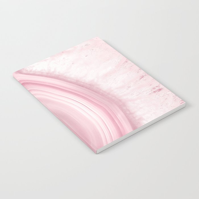 Romantic Pink Agate Notebook