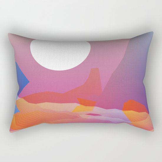 Magic Sunset at D Point Rectangular Pillow