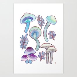 Magica Fungorum Art Print