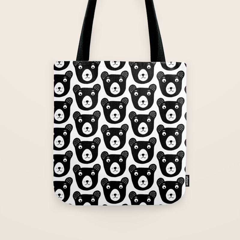 cute black tote bags
