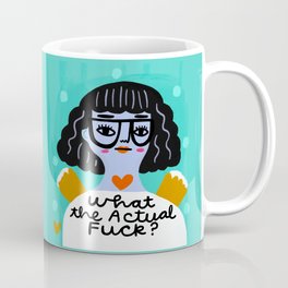Grumpy Angel: What the actual Fuck? Coffee Mug