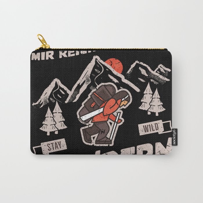 READY TO ME I GO HIKING Gift Idea Hiking Carry-All Pouch