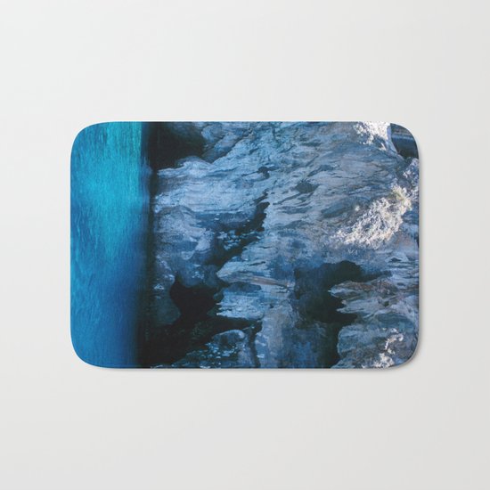 NATURE'S WONDER #3 - BLUE GROTTO #art #society6 Bath Mat