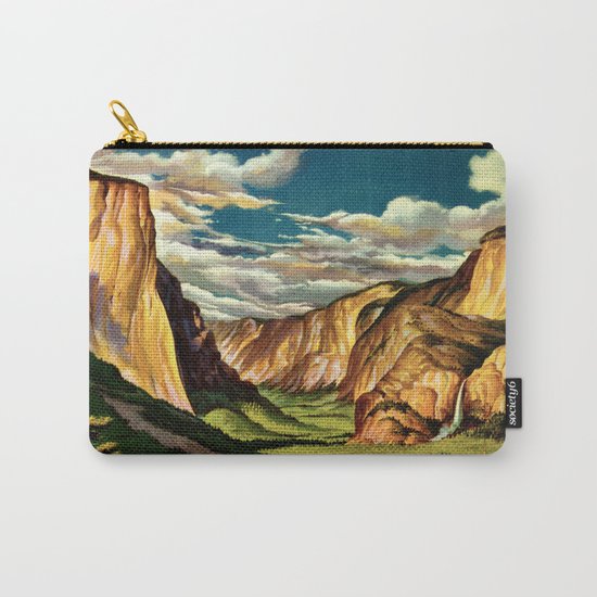Yosemite National Park - Vintage Travel Carry-All Pouch