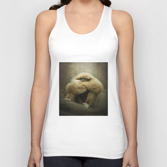 Study of a Gibbon - The Thinker Unisex Tank Top