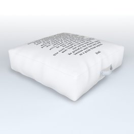 This Being Human Is A Guest House Quote, Rumi Quote Outdoor Floor Cushion
