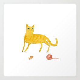 Nice Ginger Cat Art Print