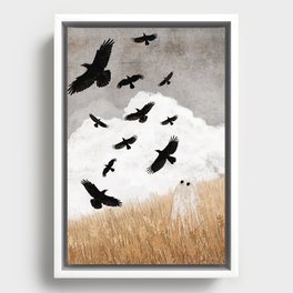 Walter and The Crows Framed Canvas