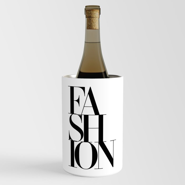 Haute Leopard FASHION Word with Stylish Typography Artwork Wine Chiller