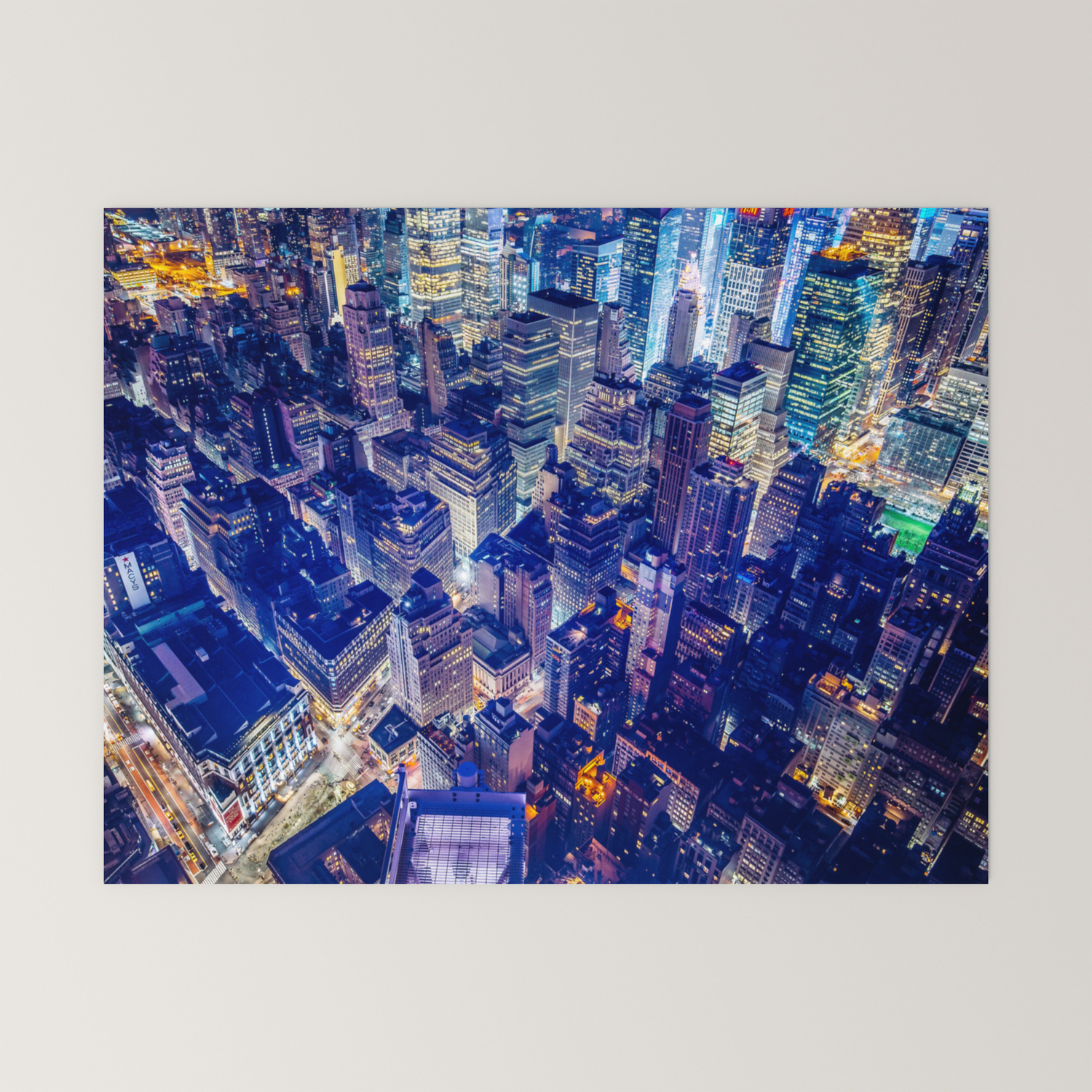 Colorful New York City Skyline Mini Art Print By Pdpress Society6