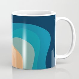 Retro style waves decoration Coffee Mug