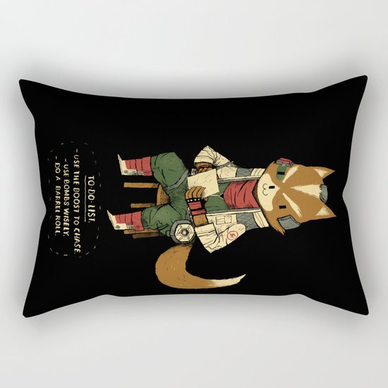 fox to-do-list Rectangular Pillow