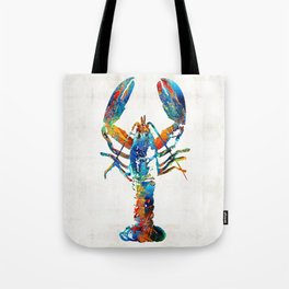 Colorful Lobster Art by Sharon Cummings Tote Bag