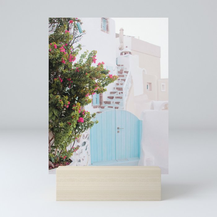 Dreamy Santorini Oia #1 #wall #art #society6 Mini Art Print