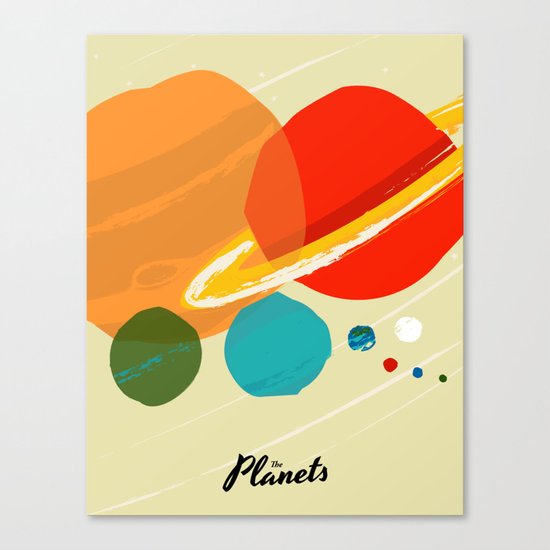 The planets Canvas Print