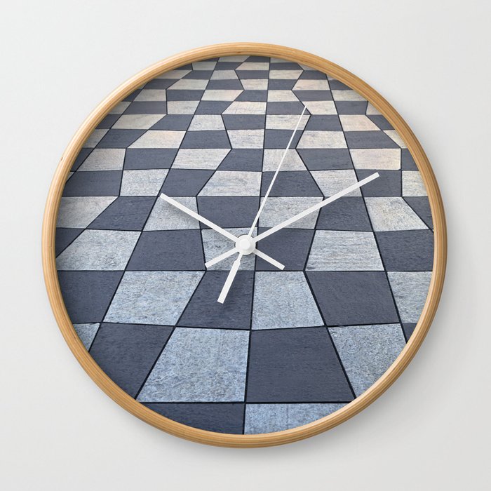 Black and White Road Wall Clock